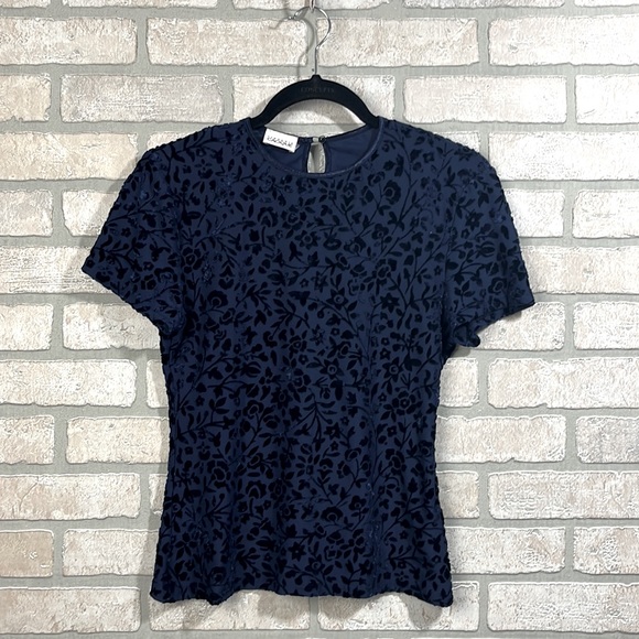 Lingerie Cacique Mesh and Velvet Top- Size S - Picture 1 of 6